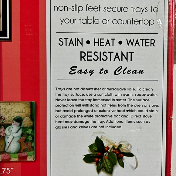 Happy Holiday Collection • Susan Winget • Snowman •6 Piece Cutting Board/Coaster - Picture 14 of 16